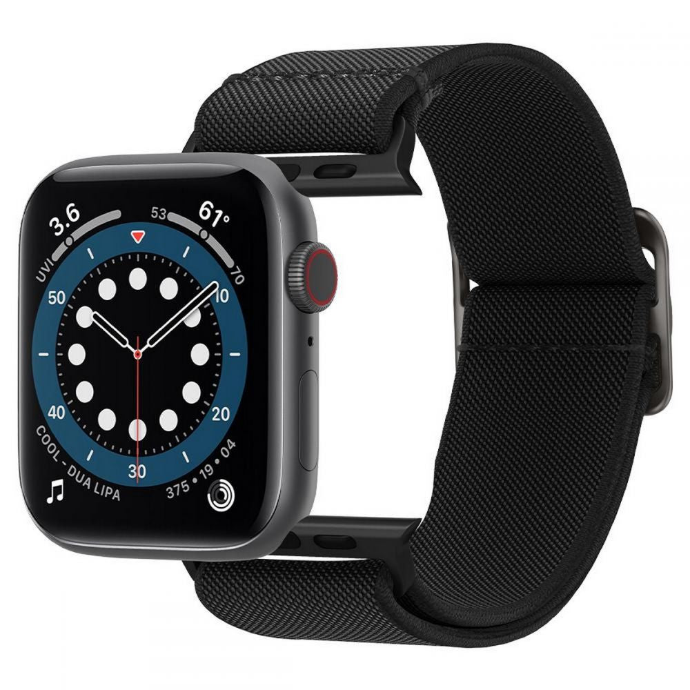 BRACELET SPIGEN FIT LITE APPLE WATCH 6 / 7 / 8 / 9 / 10 / SE / ULTRA 1 / 2 (44 / 45 / 46 / 49 MM) NOIR