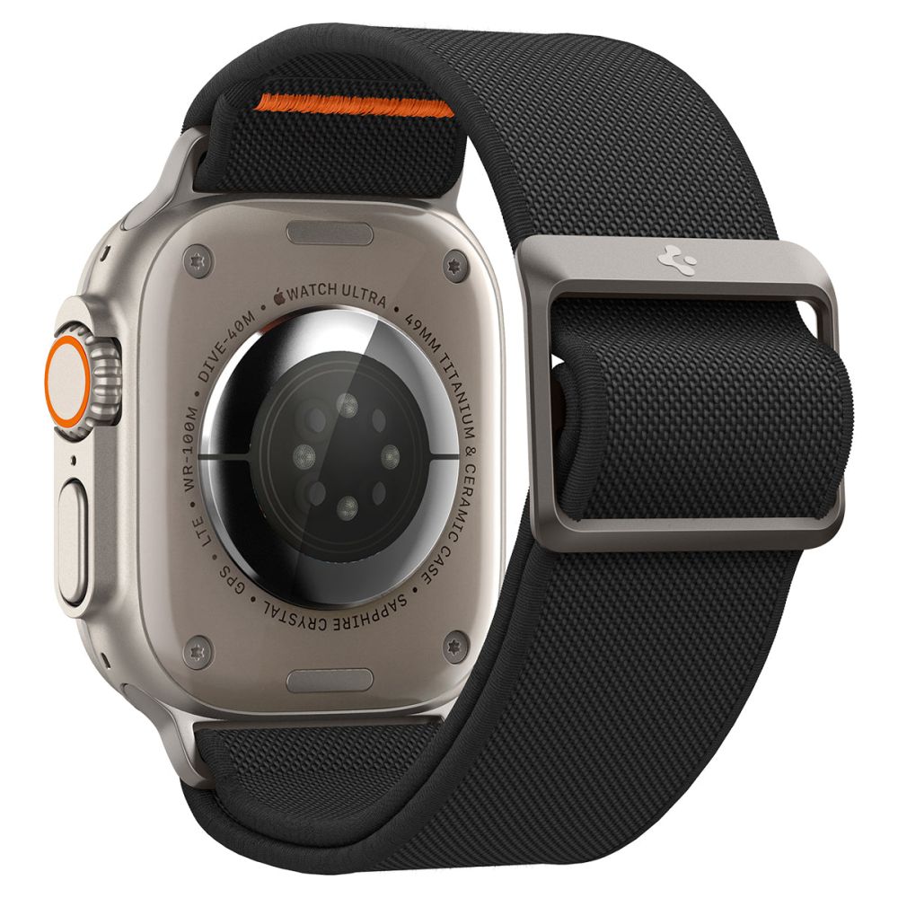 BRACELET SPIGEN FIT LITE ULTRA POUR APPLE WATCH 6 / 7 / 8 / 9 / 10 / SE / ULTRA 1 / 2 (44 / 45 / 46 / 49 MM) NOIR