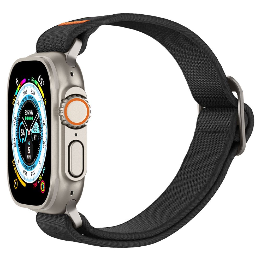 BRACELET SPIGEN FIT LITE ULTRA POUR APPLE WATCH 6 / 7 / 8 / 9 / 10 / SE / ULTRA 1 / 2 (44 / 45 / 46 / 49 MM) NOIR