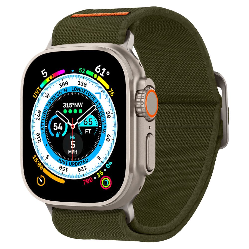 BRACELET SPIGEN FIT LITE ULTRA POUR APPLE WATCH 6 / 7 / 8 / 9 / 10 / SE / ULTRA 1 / 2 (44 / 45 / 46 / 49 MM) KHAKI