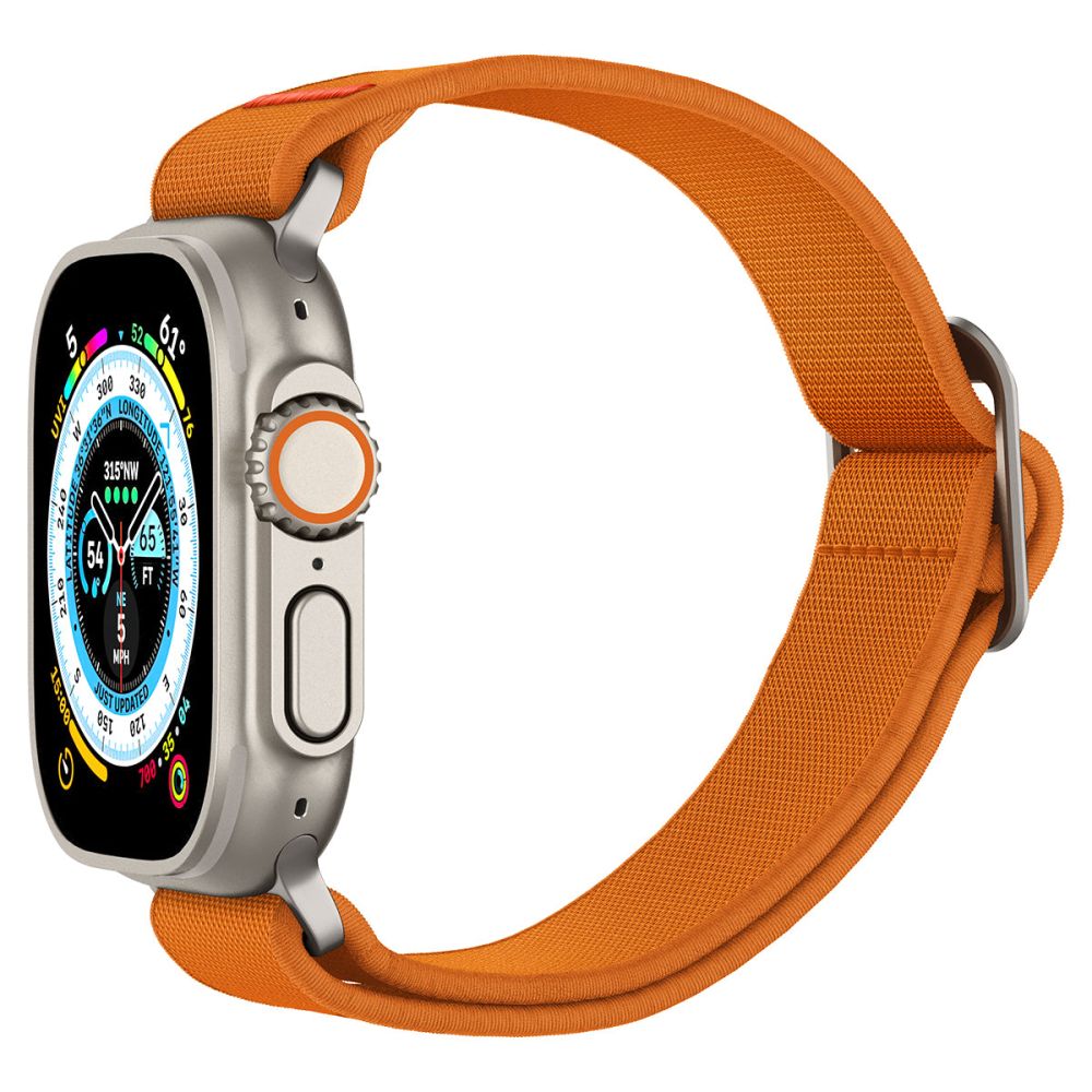 BRACELET SPIGEN FIT LITE ULTRA POUR APPLE WATCH 6 / 7 / 8 / 9 / 10 / SE / ULTRA 1 / 2 (44 / 45 / 46 / 49 MM) ORANGE