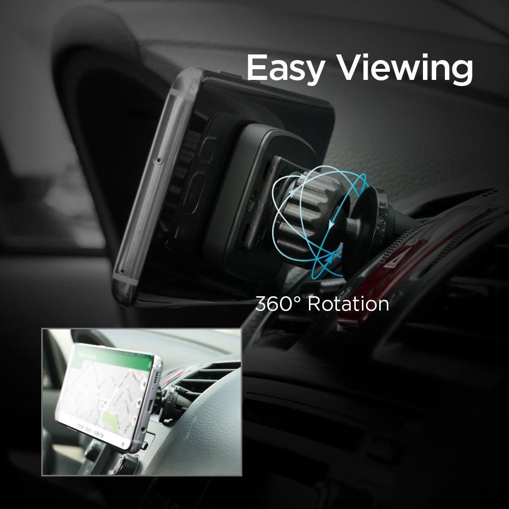 SUPPORT DE TÉLÉPHONE MOBILE POUR VOITURE SPIGEN H12 AIR VENT SUPPORT MAGNÉTIQUE