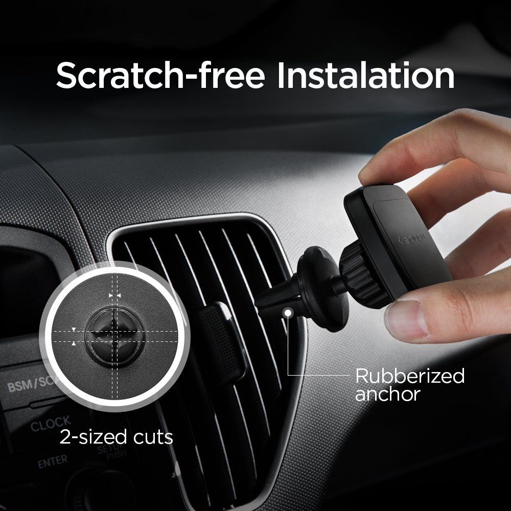 SUPPORT DE TÉLÉPHONE MOBILE POUR VOITURE SPIGEN H12 AIR VENT SUPPORT MAGNÉTIQUE