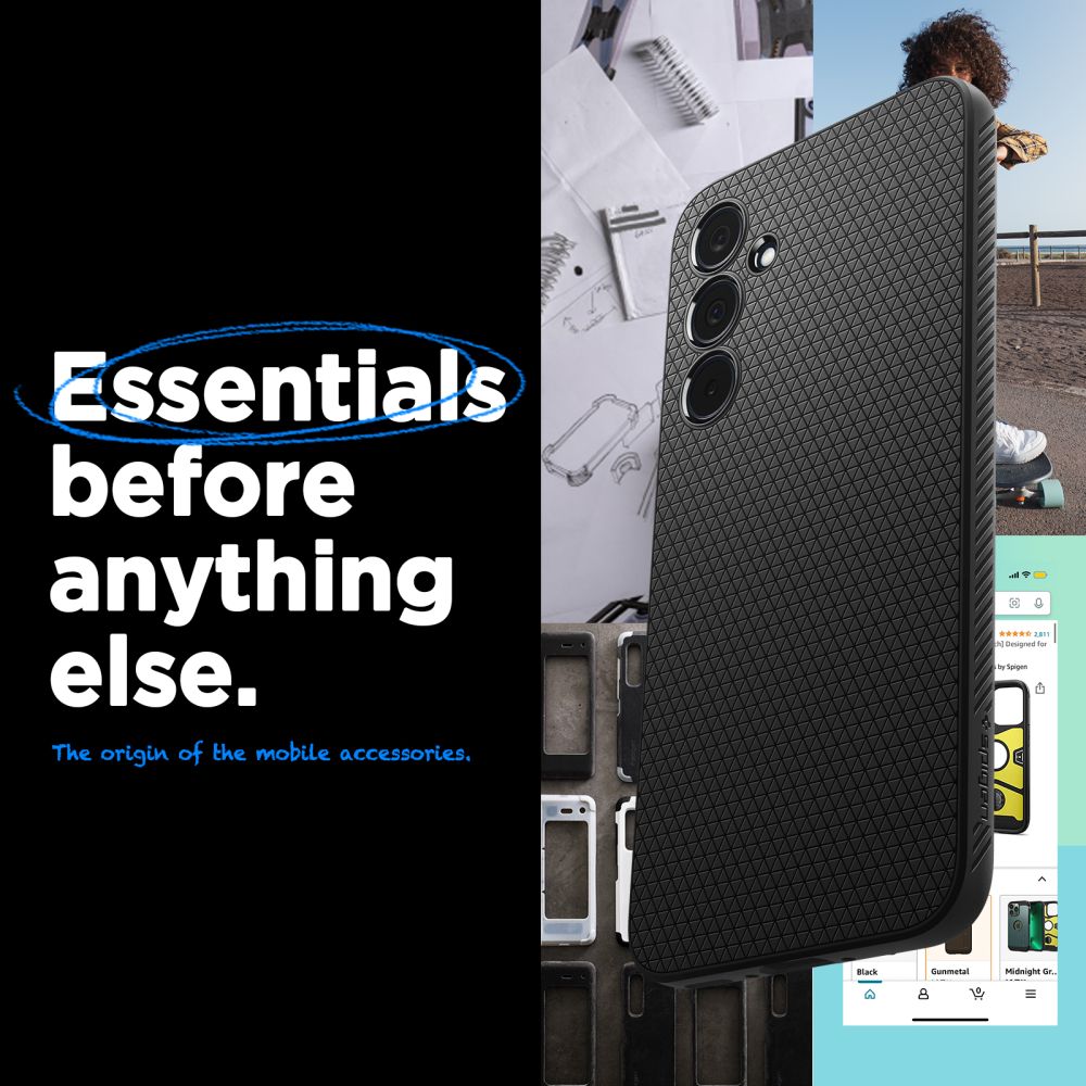 COQUE SPIGEN LIQUID AIR GALAXY A35 5G NOIR MAT