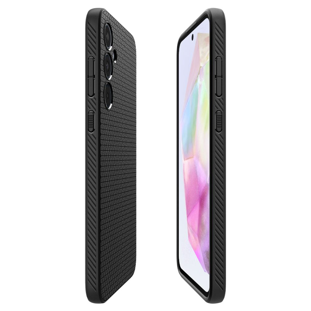 COQUE SPIGEN LIQUID AIR GALAXY A35 5G NOIR MAT