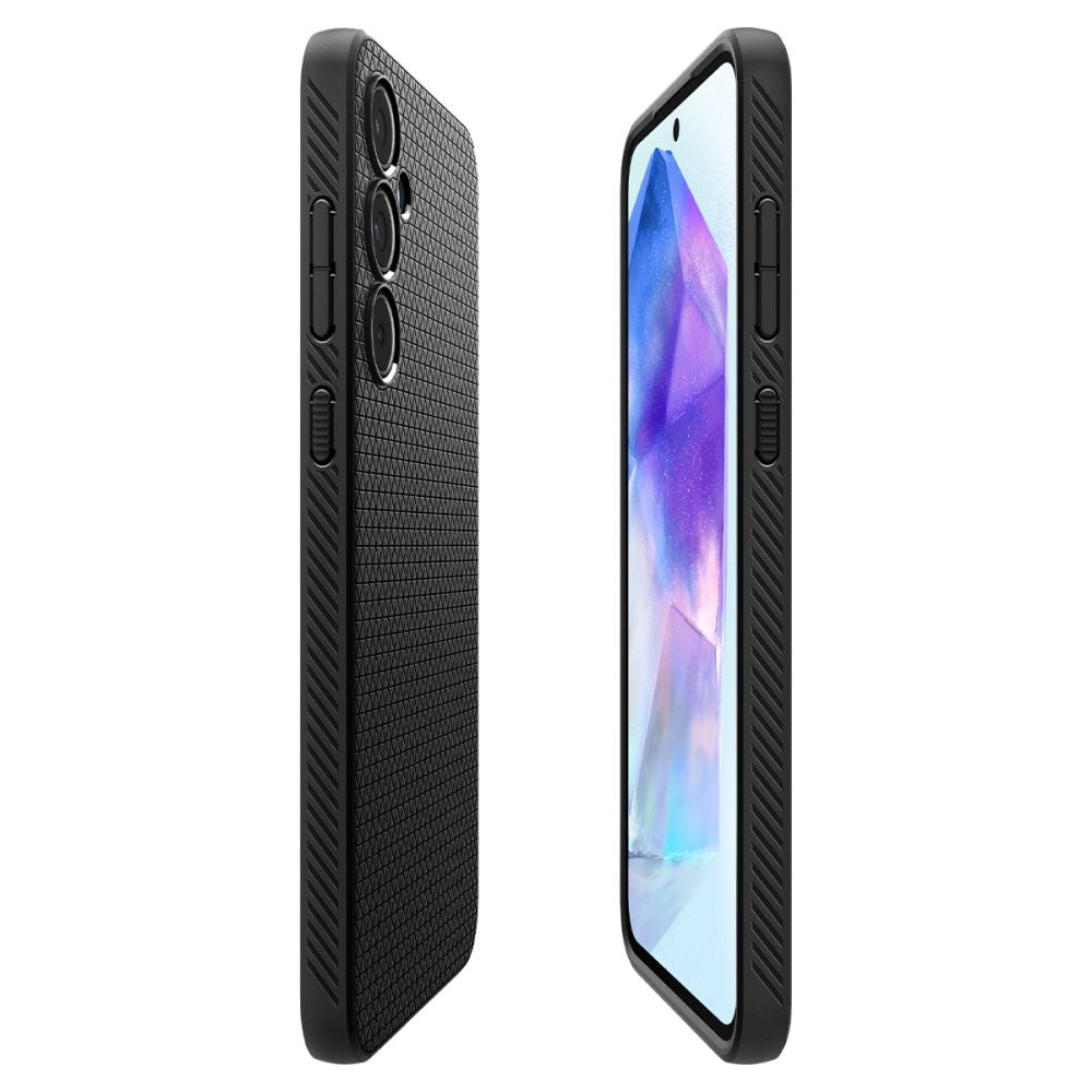 COQUE SPIGEN LIQUID AIR GALAXY A55 5G NOIR MAT