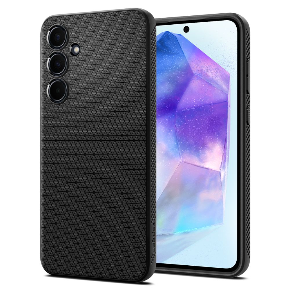 COQUE SPIGEN LIQUID AIR GALAXY A55 5G NOIR MAT