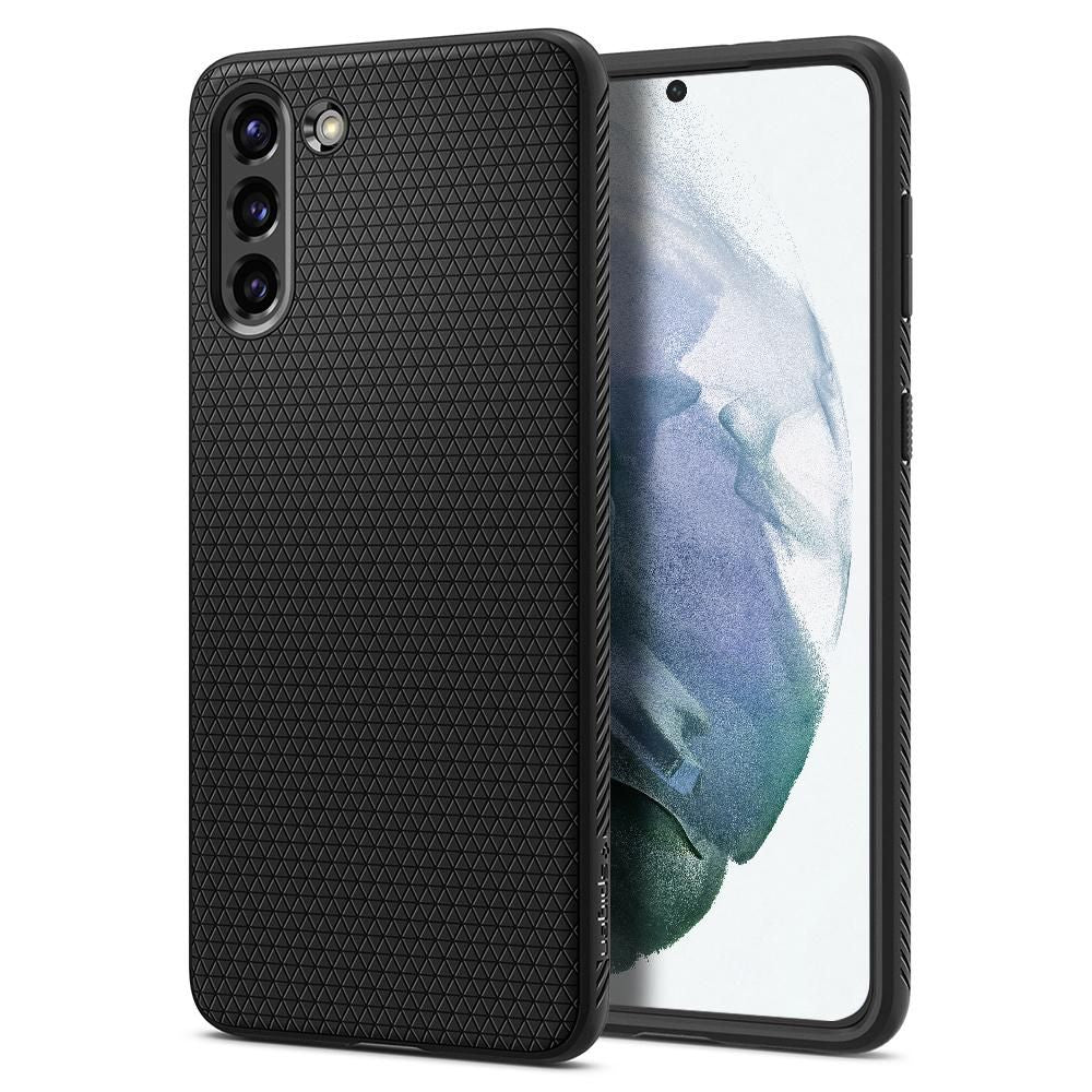 COQUE SPIGEN LIQUID AIR GALAXY S21 NOIR MATTE