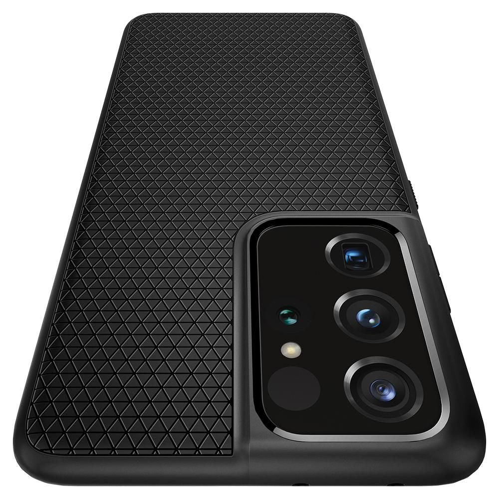COQUE SPIGEN LIQUID AIR GALAXY S21 ULTRA NOIR MATTE