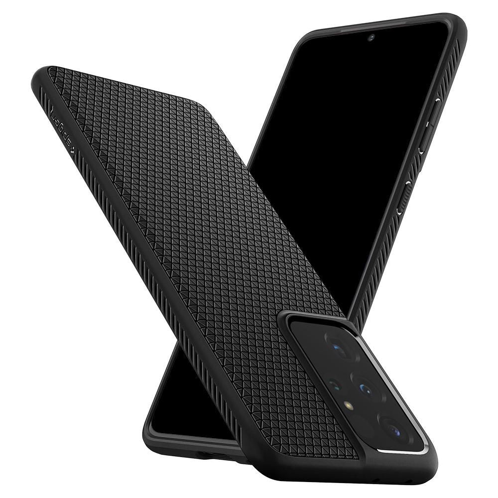 COQUE SPIGEN LIQUID AIR GALAXY S21 ULTRA NOIR MATTE