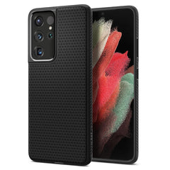 COQUE SPIGEN LIQUID AIR GALAXY S21 ULTRA NOIR MATTE
