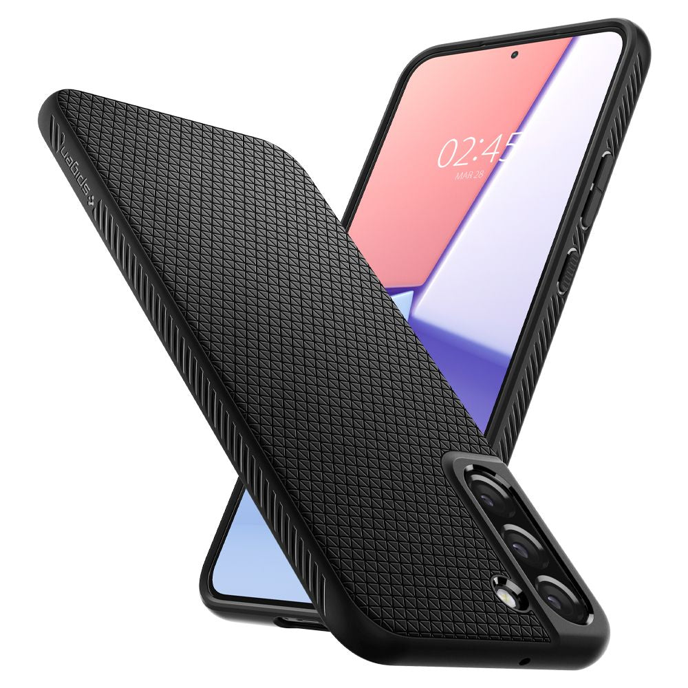 COQUE SPIGEN LIQUID AIR GALAXY S22 NOIR MATTE