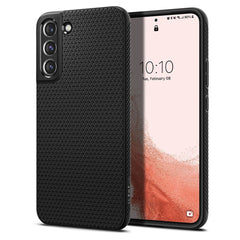 COQUE SPIGEN LIQUID AIR GALAXY S22 NOIR MATTE