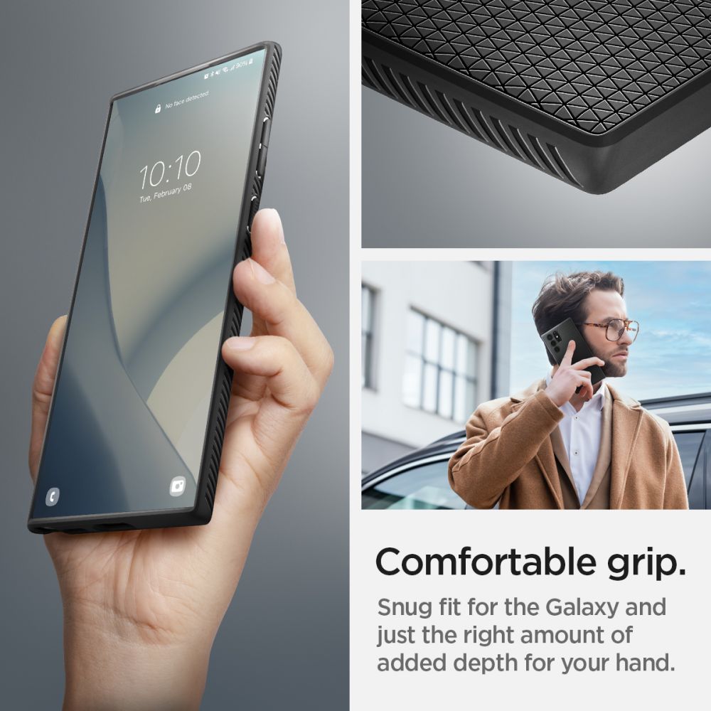 COQUE SPIGEN LIQUID AIR GALAXY S22 ULTRA NOIR MATTE