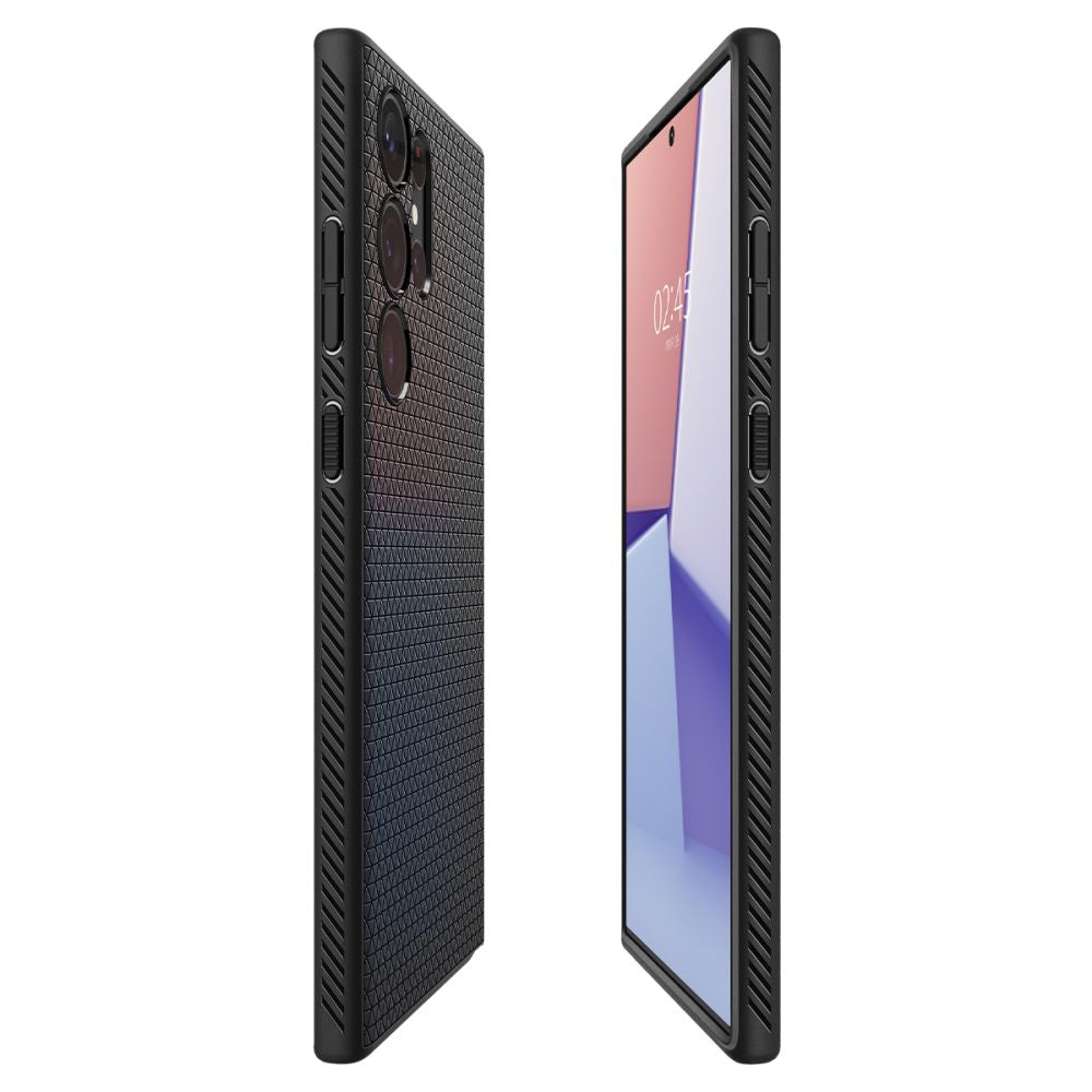 COQUE SPIGEN LIQUID AIR GALAXY S23 ULTRA NOIR MATTE