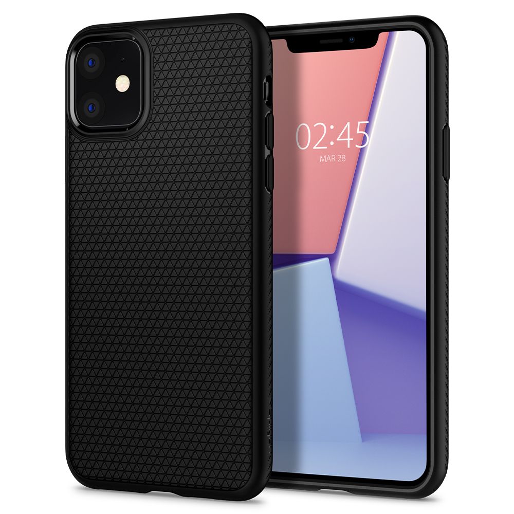 COQUE SPIGEN LIQUID AIR IPHONE 11 NOIR MAT