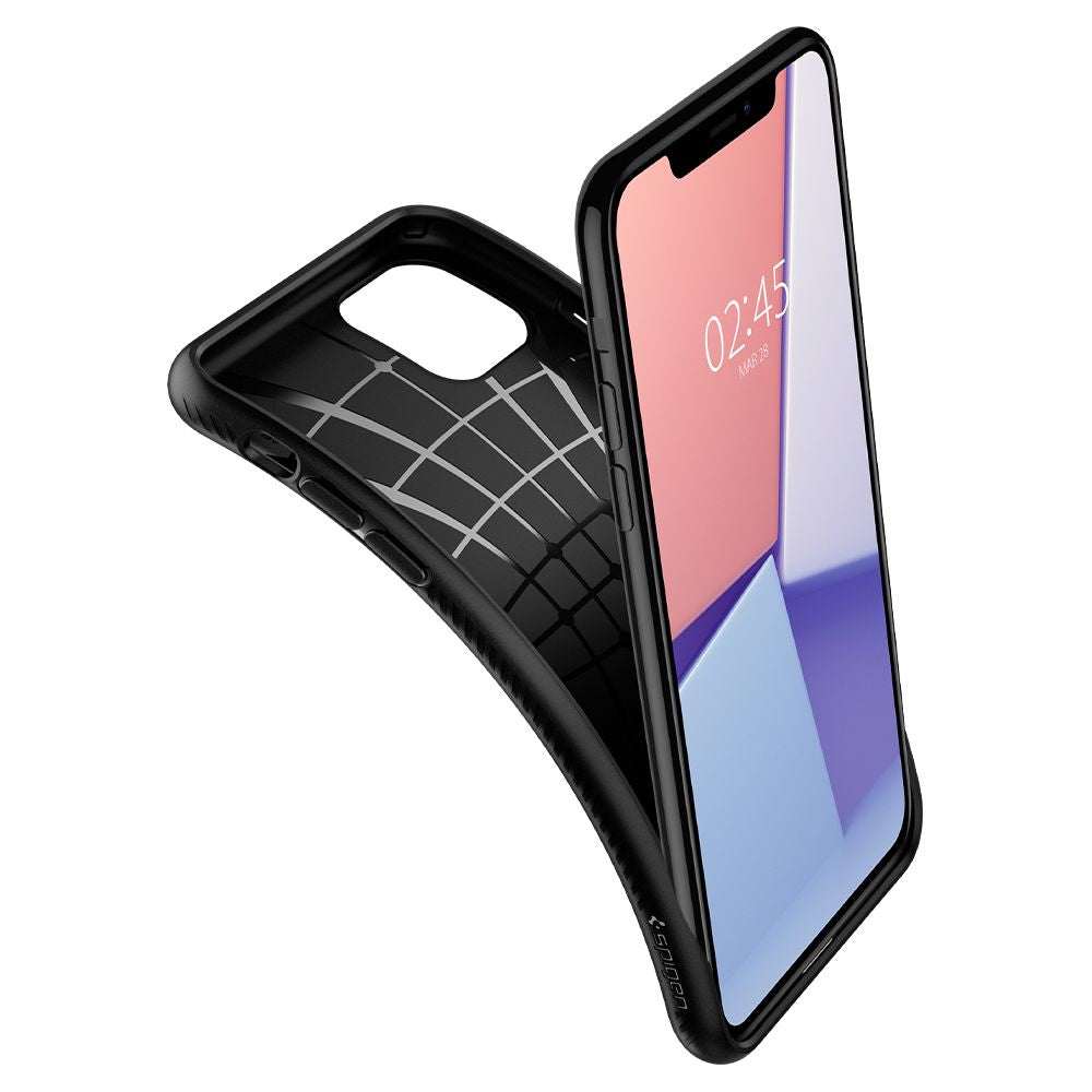 COQUE SPIGEN LIQUID AIR IPHONE 11 NOIR MAT