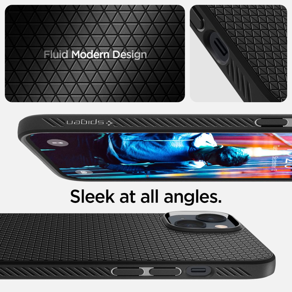 COQUE SPIGEN LIQUID AIR IPHONE 14 PLUS NOIR MAT