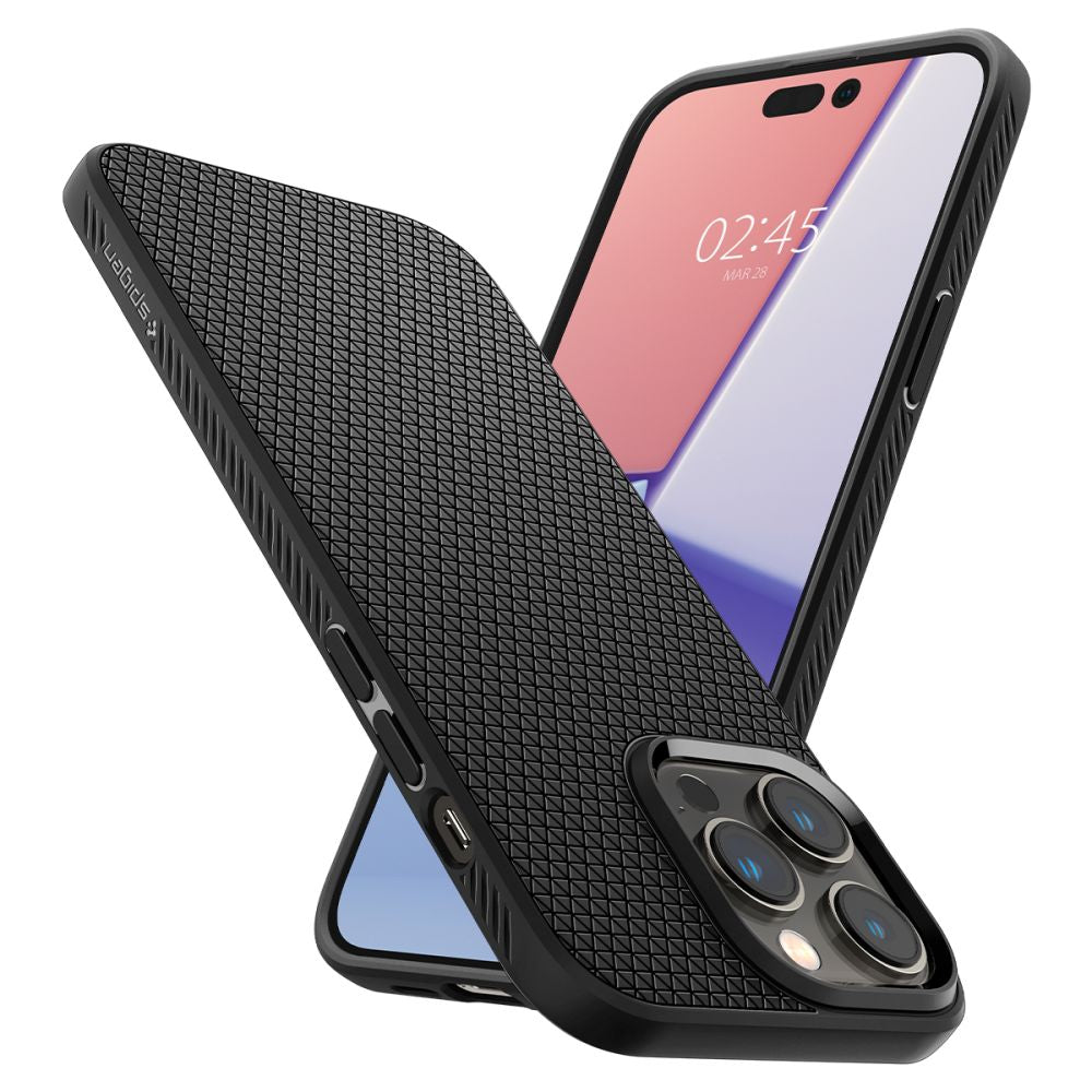 COQUE SPIGEN LIQUID AIR IPHONE 14 PRO MAX NOIR MATTE