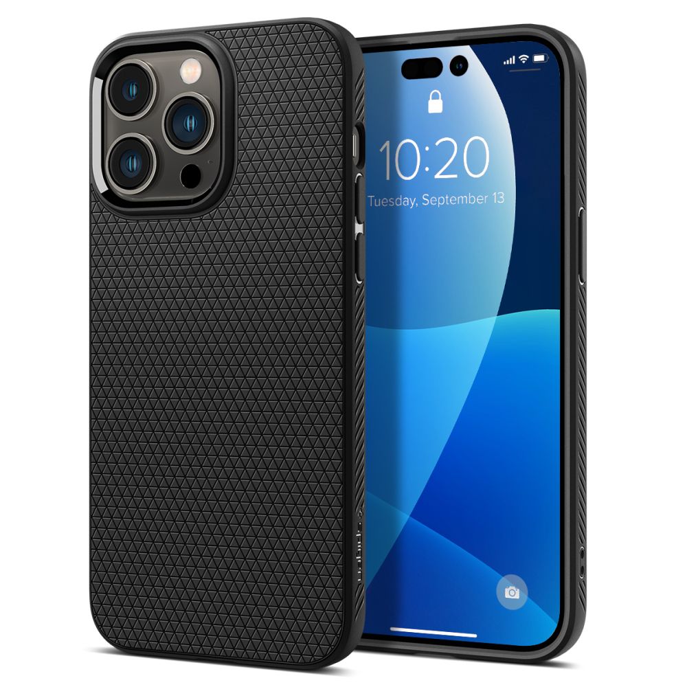 COQUE SPIGEN LIQUID AIR IPHONE 14 PRO MAX NOIR MATTE