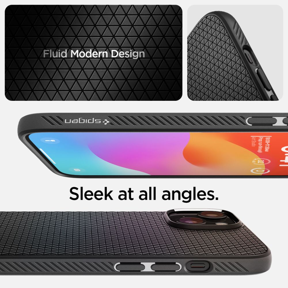 COQUE SPIGEN LIQUID AIR IPHONE 15 PLUS NOIR MAT