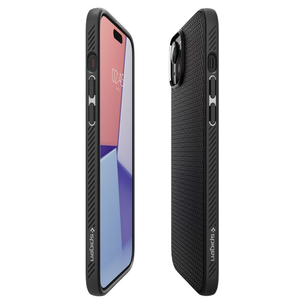 COQUE SPIGEN LIQUID AIR IPHONE 15 PLUS NOIR MAT
