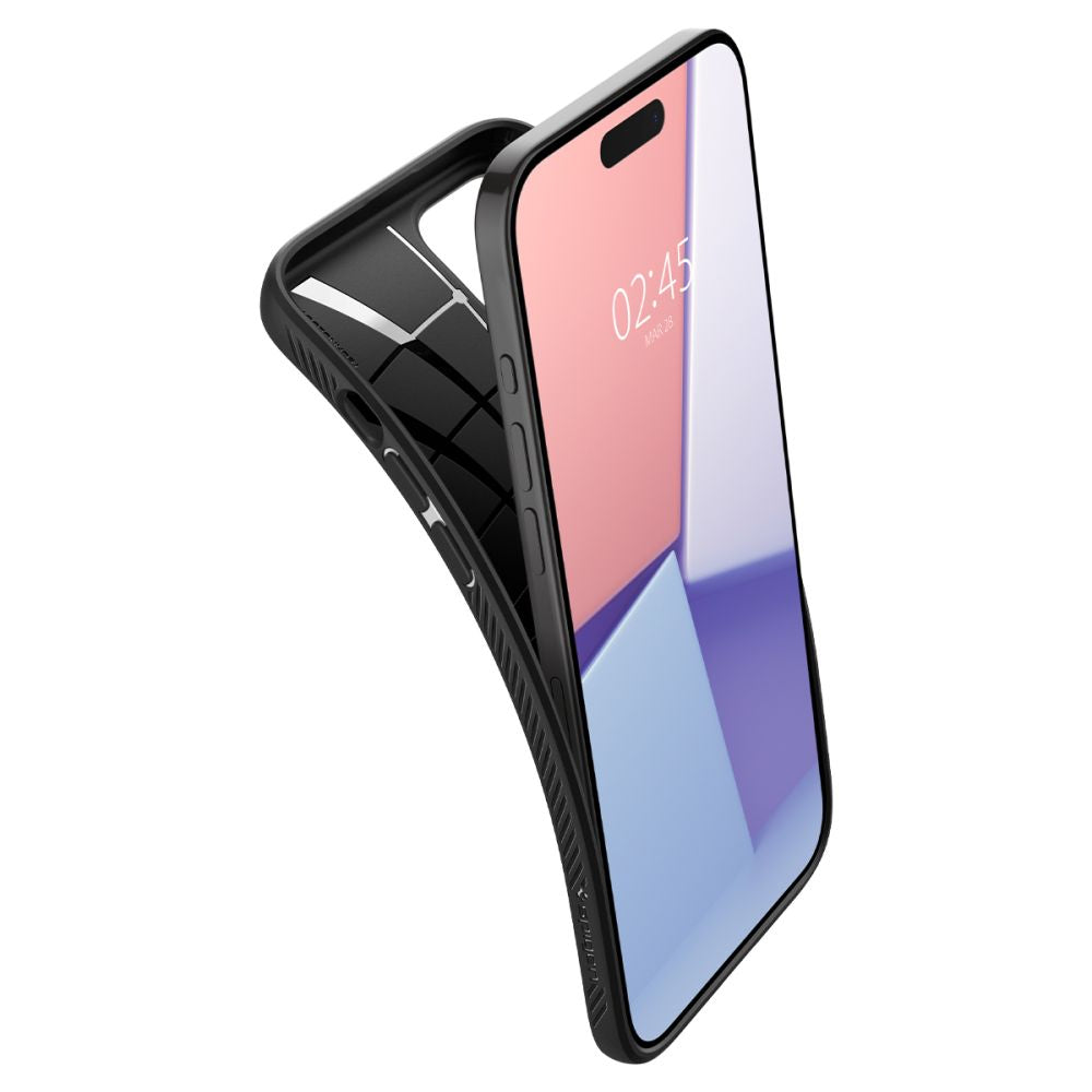 COQUE SPIGEN LIQUID AIR IPHONE 15 PRO NOIR MATTE