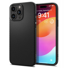 COQUE SPIGEN LIQUID AIR IPHONE 15 PRO NOIR MATTE