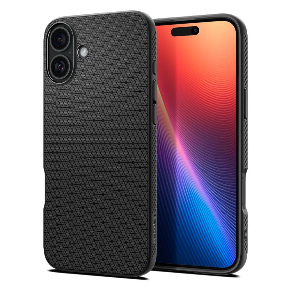 COQUE SPIGEN LIQUID AIR IPHONE 16 PLUS NOIR MAT
