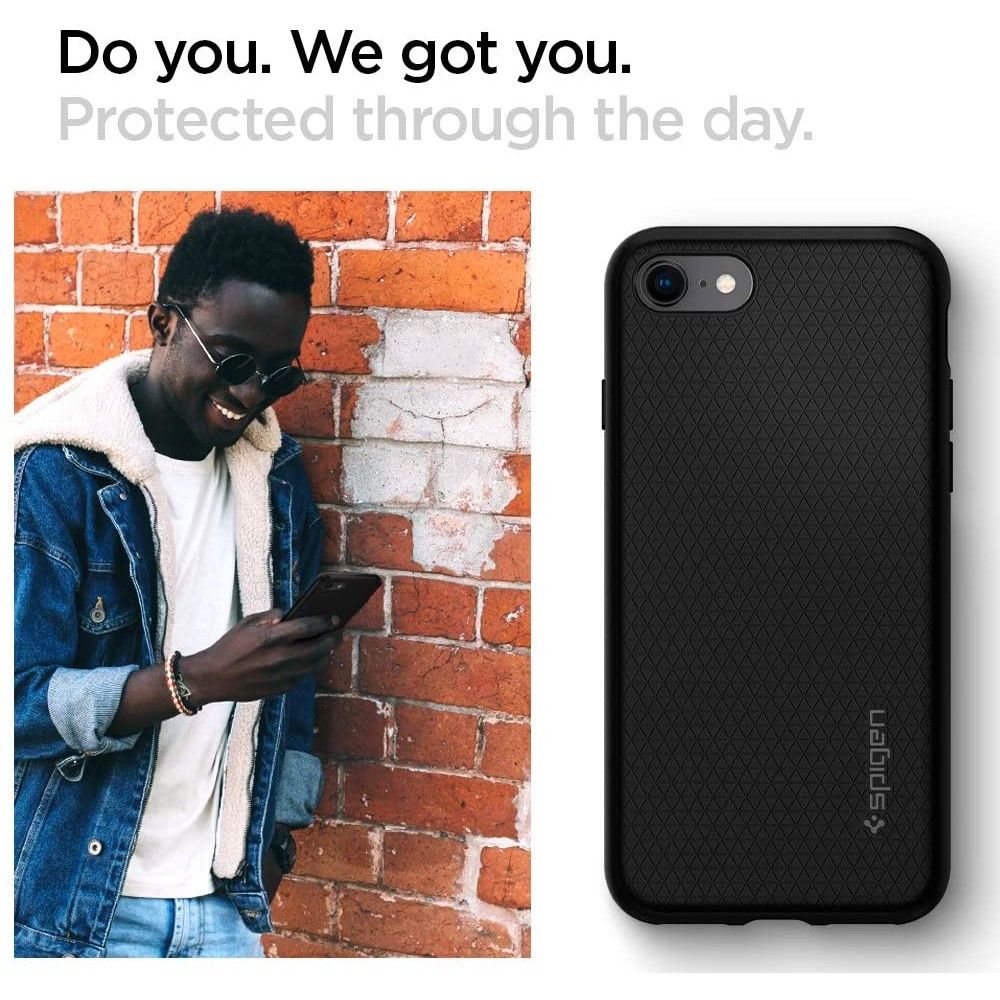 COQUE SPIGEN LIQUID AIR IPHONE 7/8/SE 2020 / SE 2022 NOIRE