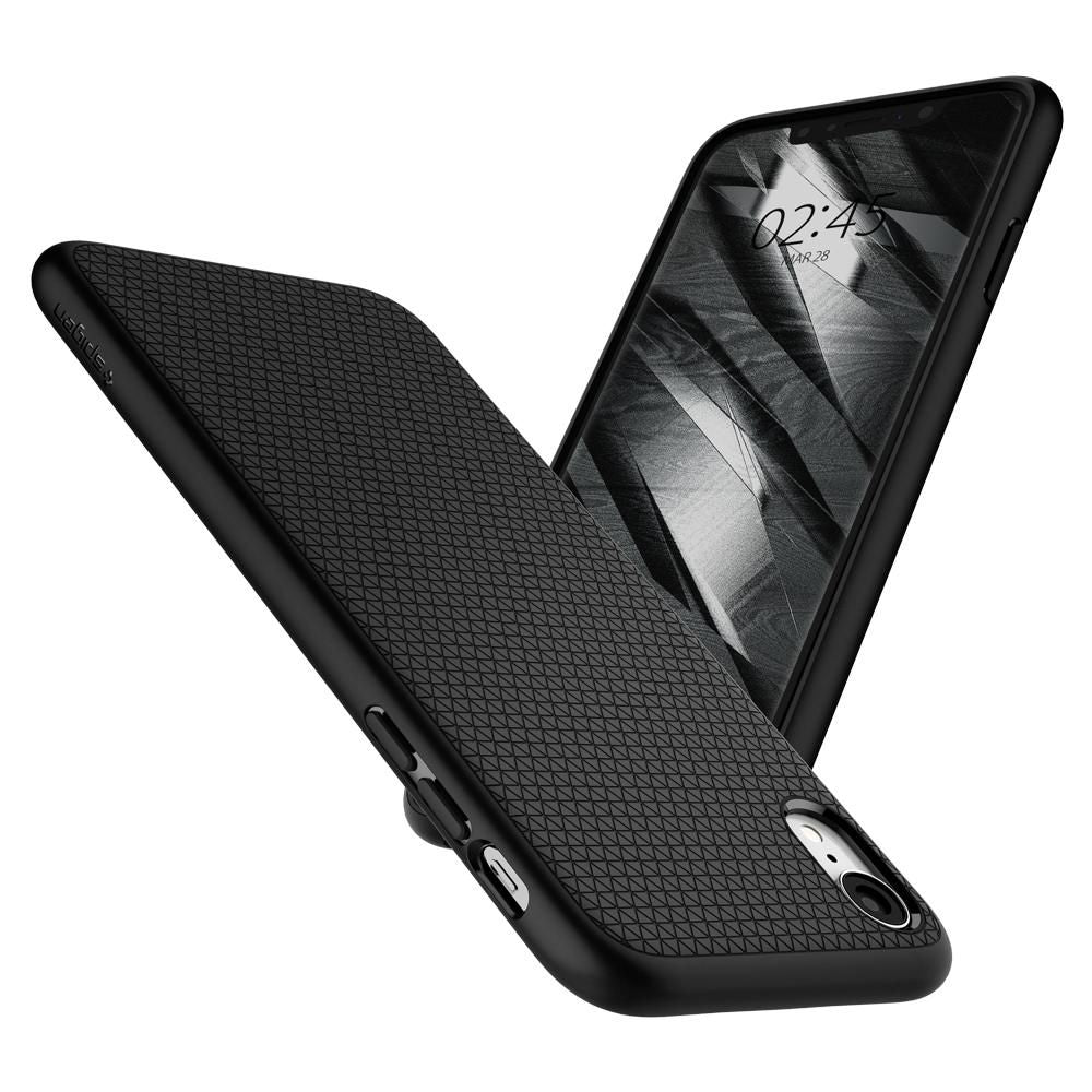 COQUE SPIGEN LIQUID AIR IPHONE XR NOIR MATTE