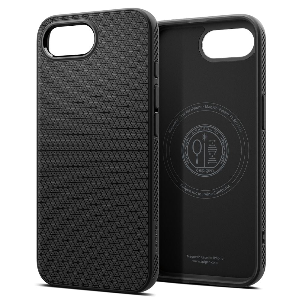 COQUE SPIGEN LIQUID AIR MAG MAGSAFE IPHONE 16E NOIR MAT