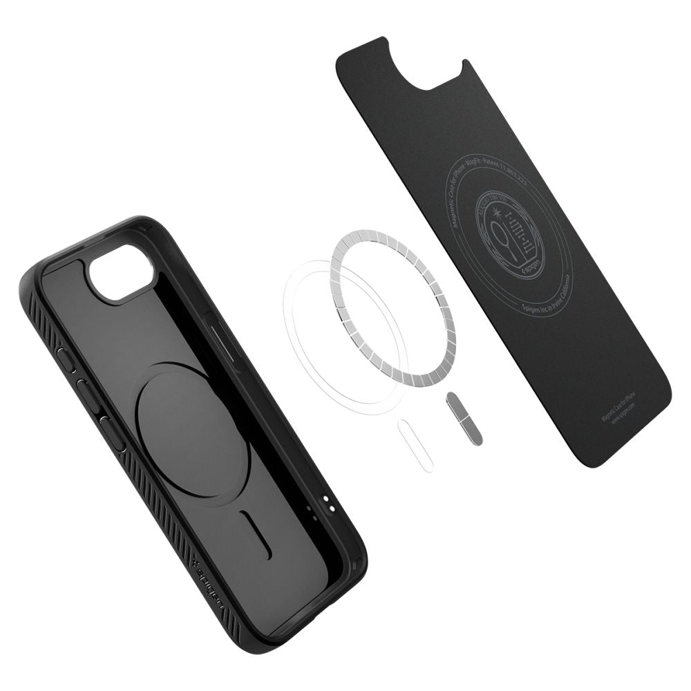 COQUE SPIGEN LIQUID AIR MAG MAGSAFE IPHONE 16E NOIR MAT