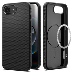 COQUE SPIGEN LIQUID AIR MAG MAGSAFE IPHONE 16E NOIR MAT