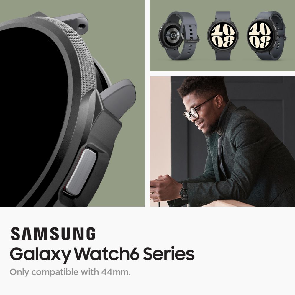 COQUE SPIGEN LIQUID AIR SAMSUNG GALAXY WATCH 6 (44 MM) NOIR MATTE