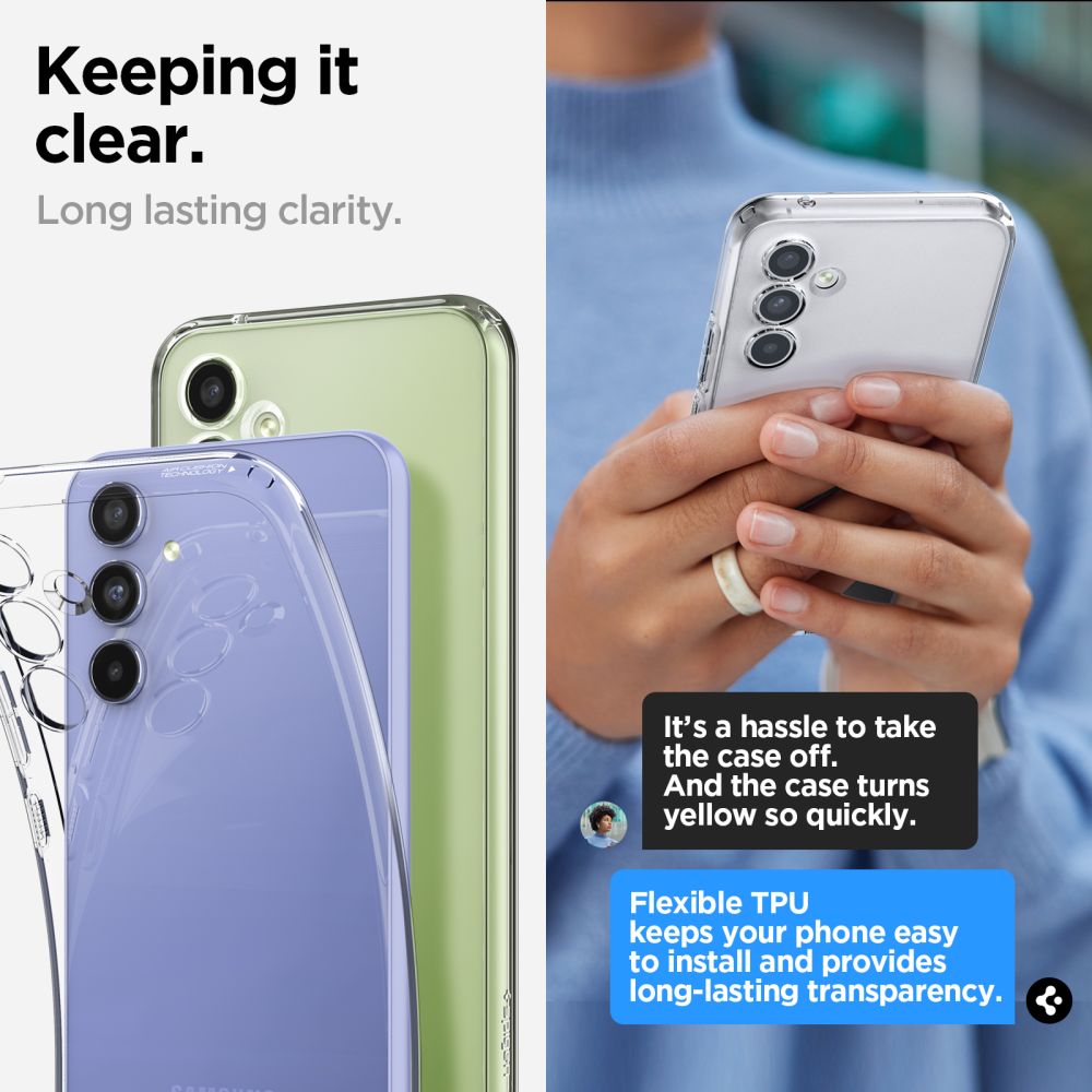 COQUE SPIGEN LIQUID CRYSTAL GALAXY A54 5G TRANSPARENT