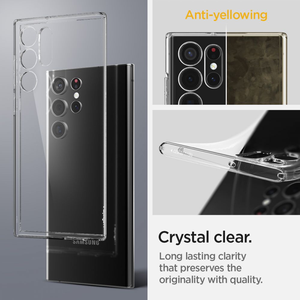 COQUE SPIGEN LIQUID CRYSTAL GALAXY S22 ULTRA TRANSPARENTE
