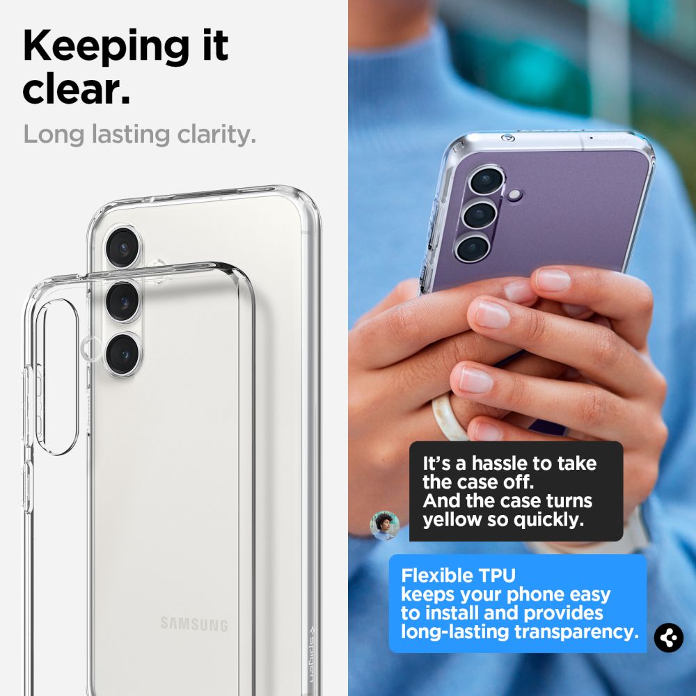 COQUE SPIGEN LIQUID CRYSTAL GALAXY S23 FE TRANSPARENT
