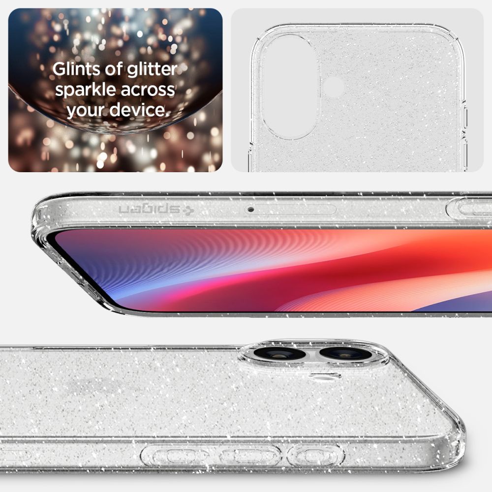 COQUE SPIGEN LIQUID CRYSTAL IPHONE 16 PLUS GLITTER CRYSTAL