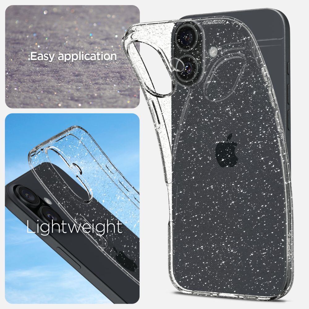 COQUE SPIGEN LIQUID CRYSTAL IPHONE 16 PLUS GLITTER CRYSTAL