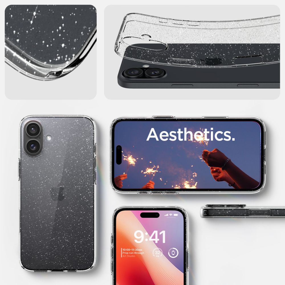 COQUE SPIGEN LIQUID CRYSTAL IPHONE 16 PLUS GLITTER CRYSTAL