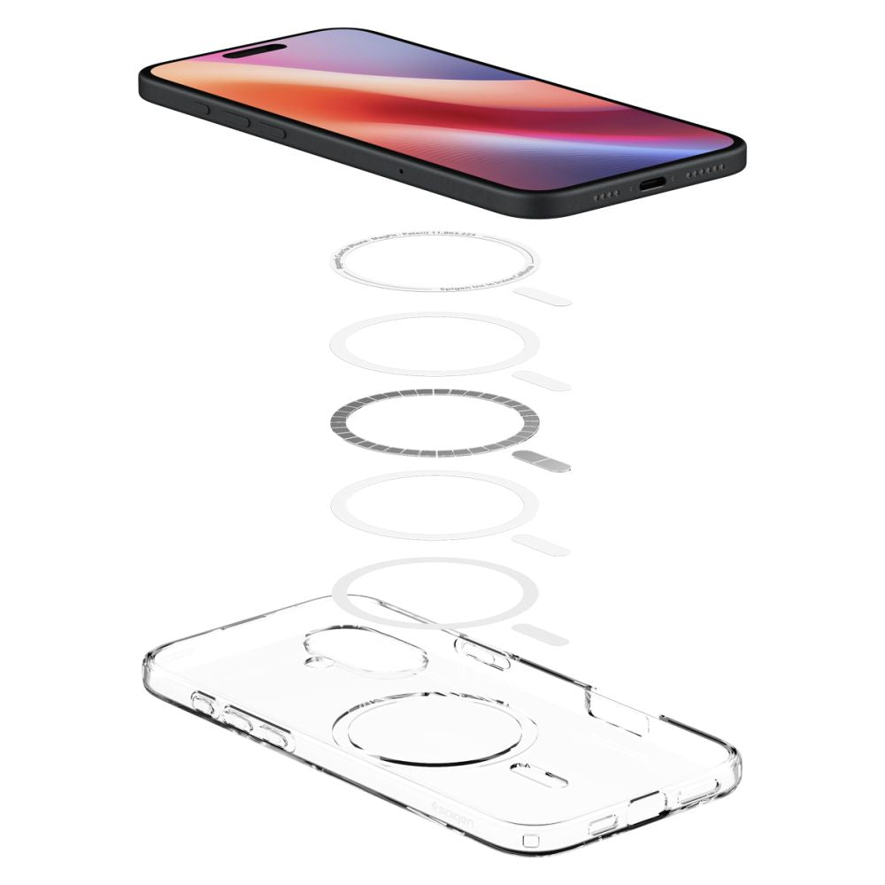 COQUE SPIGEN LIQUID CRYSTAL MAG MAGSAFE IPHONE 16 PLUS TRANSPARENTE