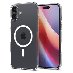 COQUE SPIGEN LIQUID CRYSTAL MAG MAGSAFE IPHONE 16 PLUS TRANSPARENTE