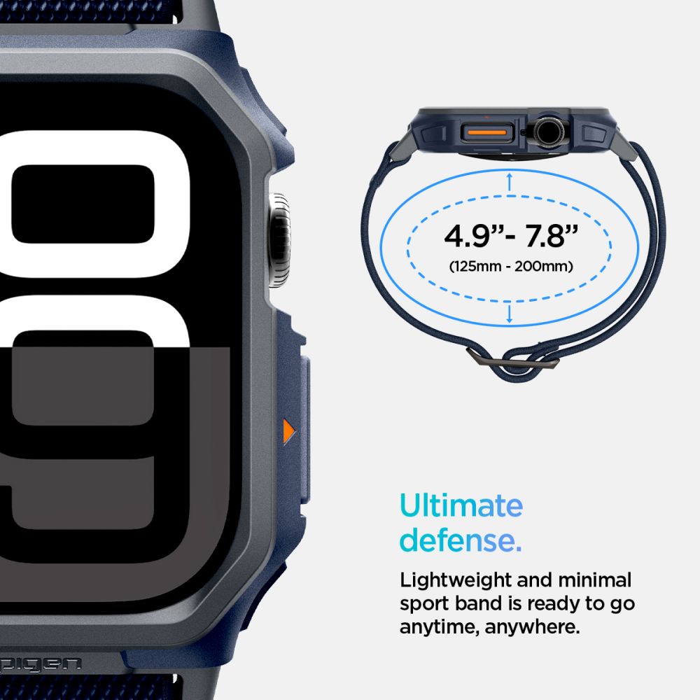 COQUE SPIGEN LITE FIT "PRO" POUR APPLE WATCH 10 (46 MM) BLEU MARINE