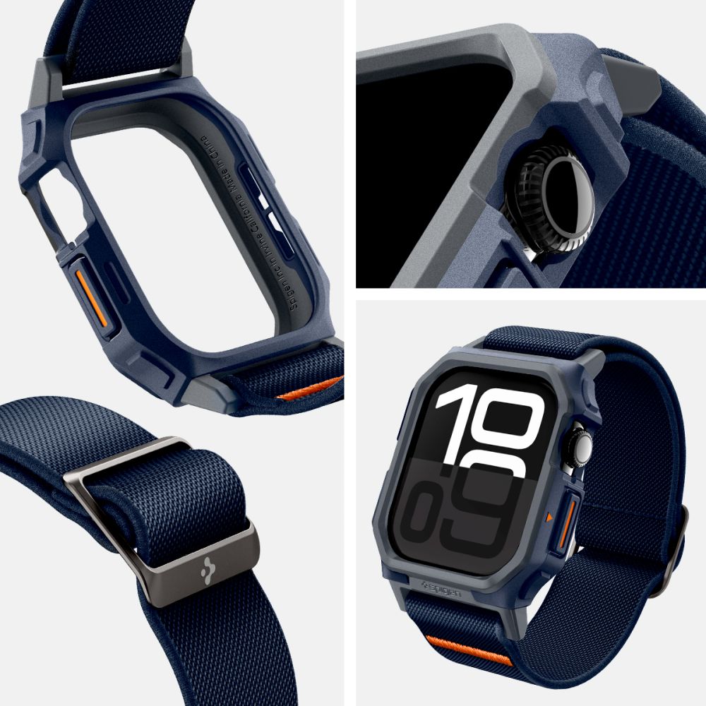 COQUE SPIGEN LITE FIT "PRO" POUR APPLE WATCH 10 (46 MM) BLEU MARINE