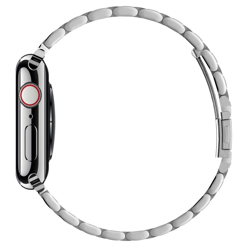 BRACELET SPIGEN MODERN FIT BAND APPLE WATCH 6 / 7 / 8 / 9 / 10 / SE / ULTRA 1 / 2 (44 / 45 / 46 / 49 MM) ARGENT