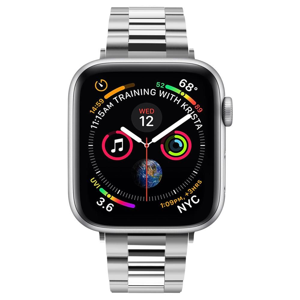 BRACELET SPIGEN MODERN FIT POUR APPLE WATCH 6 / 7 / 8 / 9 / 10 / SE (40 / 41 / 42 MM) ARGENT