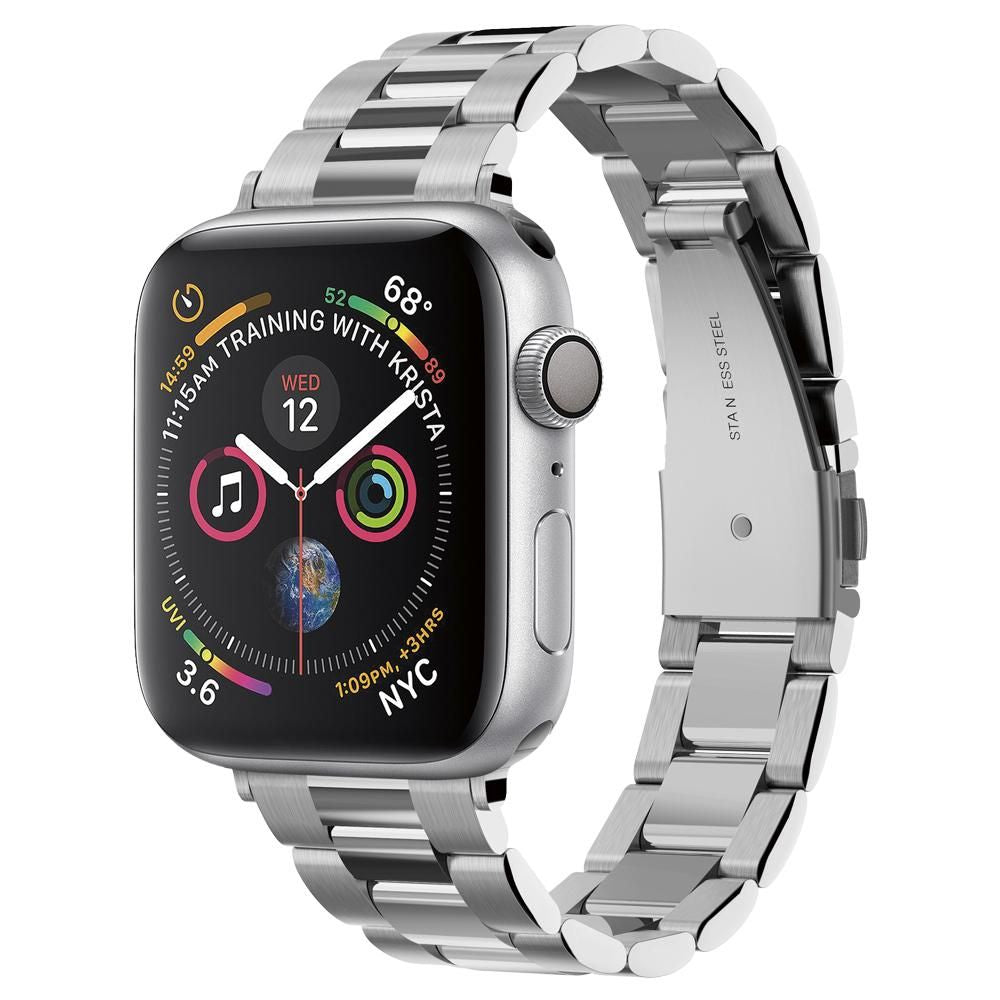 BRACELET SPIGEN MODERN FIT POUR APPLE WATCH 6 / 7 / 8 / 9 / 10 / SE (40 / 41 / 42 MM) ARGENT