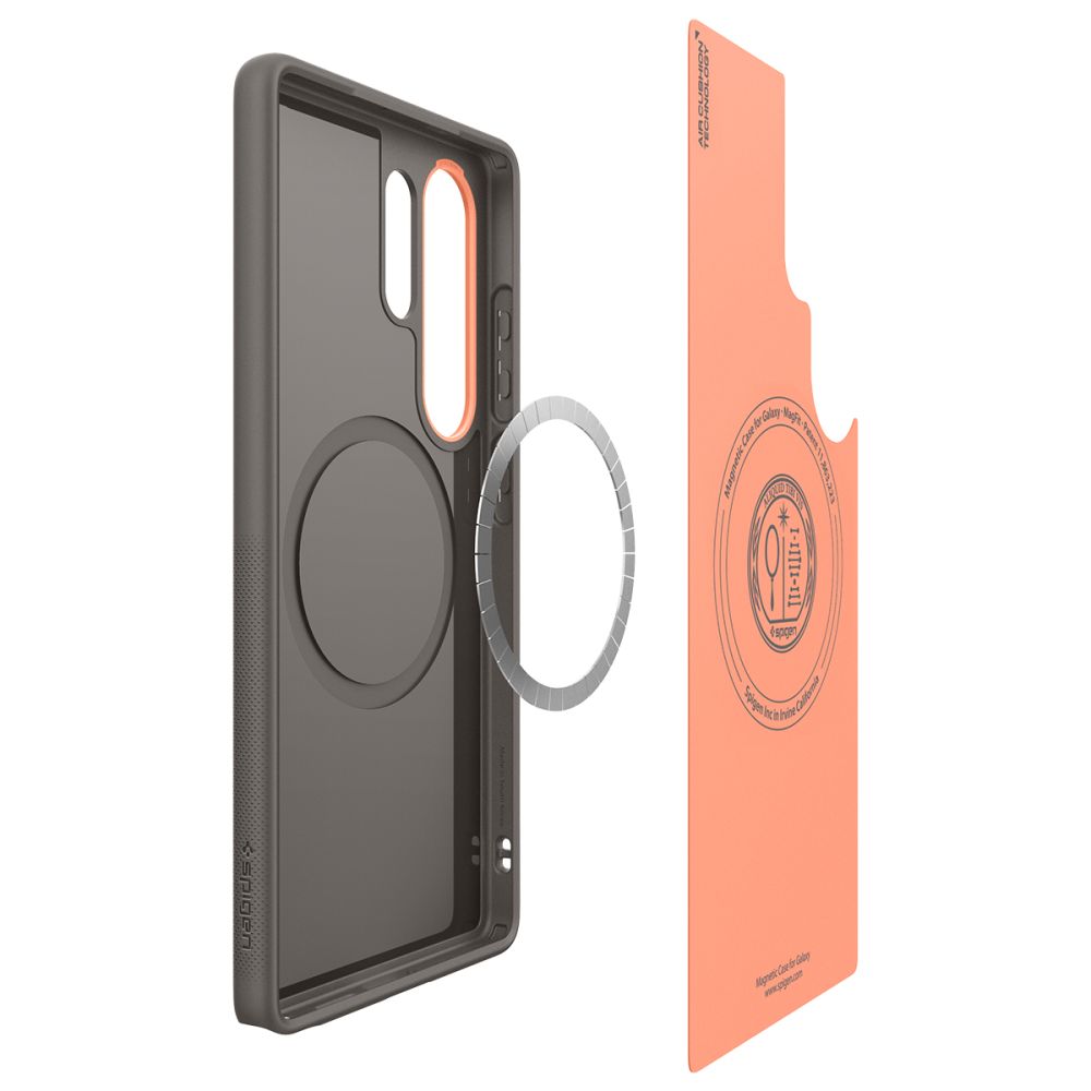 COQUE SPIGEN NANO POP MAG MAGSAFE GALAXY S25 ULTRA PAPAYA GRIS