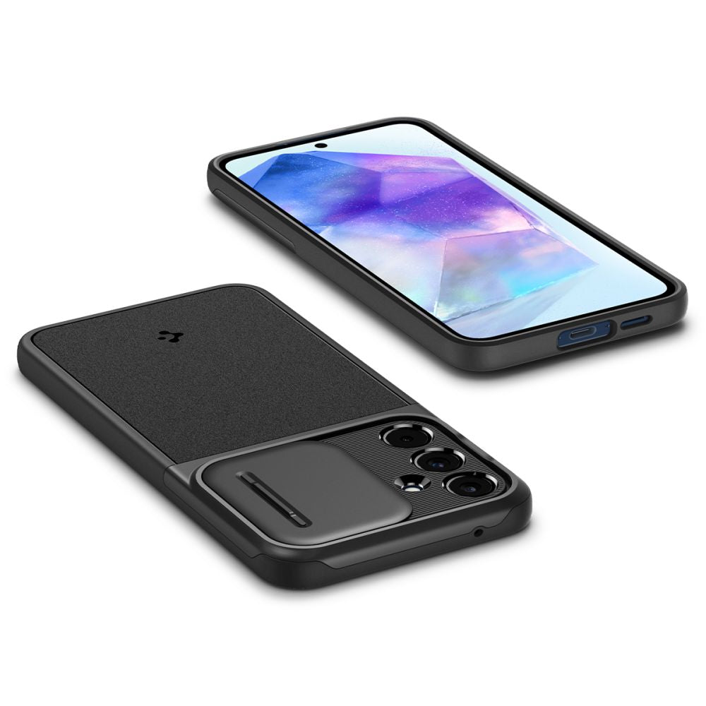 COQUE SPIGEN OPTIK ARMOR GALAXY A55 5G NOIRE